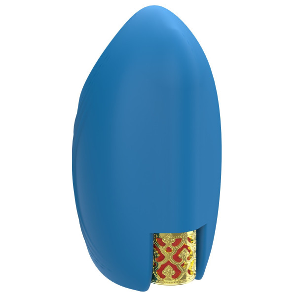 Masturbateur vibrant bleu en silicone, USB MILO 